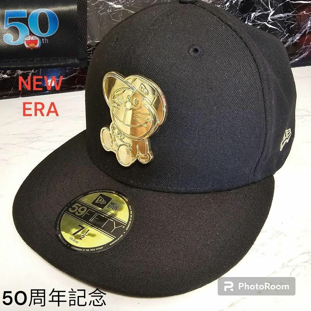 美品】NEWERA/ニューエラ ドラえもん 50周年 キャップ メタルプレート 美品】NEWERA/ニューエラ ドラえもん 50周年 キャップ メタルプレート