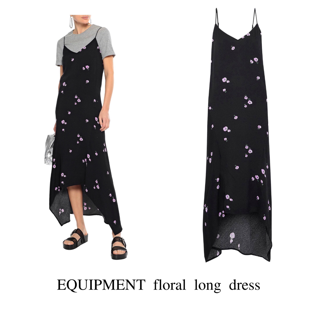 equipment 花柄シルクワンピース♡ ロンハーマン