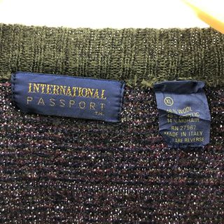 古着 INTERNATIONAL 総柄 ウールニットセーター イタリア製 メンズXL ... INTERNATIONAL 総柄 ウールニットセーター イタリア製 メンズXL /eaa338714