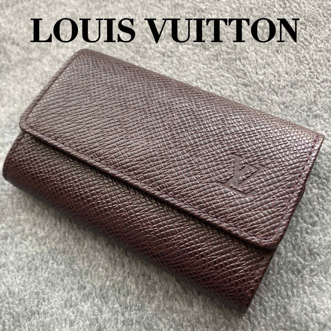 LOUIS VUITTON ルイヴィトン タイガ ミュルティクレ6 ブラウン