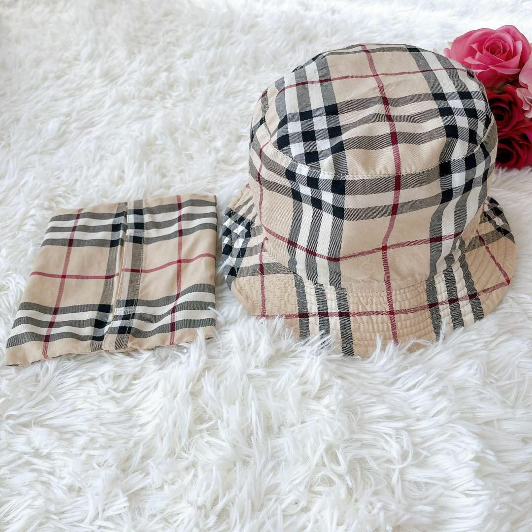 BURBERRY LONDON チェック柄ハット リバーシブル - 帽子 BURBERRY LONDON チェック柄ハット リバーシブル - 帽子