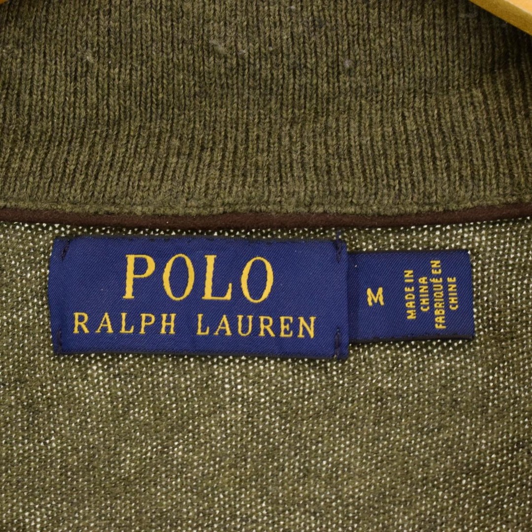 Ralph Lauren(ラルフローレン)の古着 ラルフローレン Ralph Lauren POLO RALPH LAUREN ウールニットハーフジップセーター メンズM /eaa365081 メンズのトップス(ニット/セーター)の商品写真