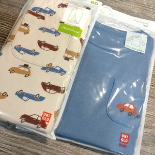 ユニクロ(UNIQLO)のユニクロベビー 80 長袖 レギンス セットアップ(シャツ/カットソー)