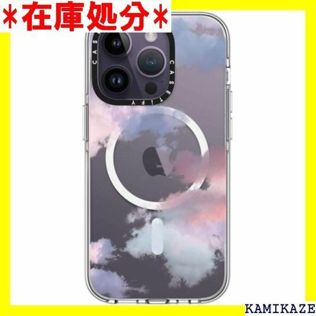 iPhoneケース☆送料無料 CASETiFY クリア iPhone 14 louds 7064
