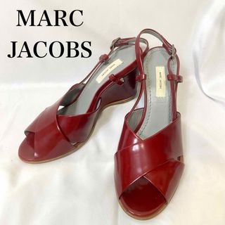 マークジェイコブス(MARC JACOBS)のMARC JACOBS マークジェイコブス　サンダル　レッド　ヒール(サンダル)