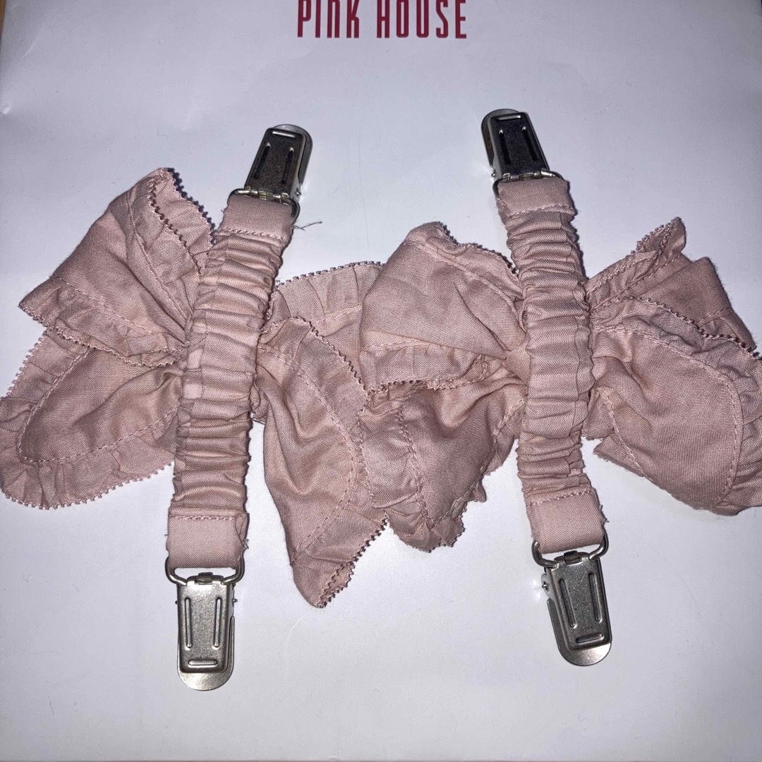 PINK HOUSE - ピンクハウス リボン付きたくし上げベルトクリップ の