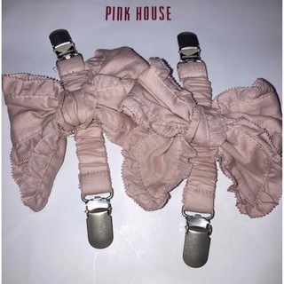 PINK HOUSE - ピンクハウス リボン付きたくし上げベルトクリップ の