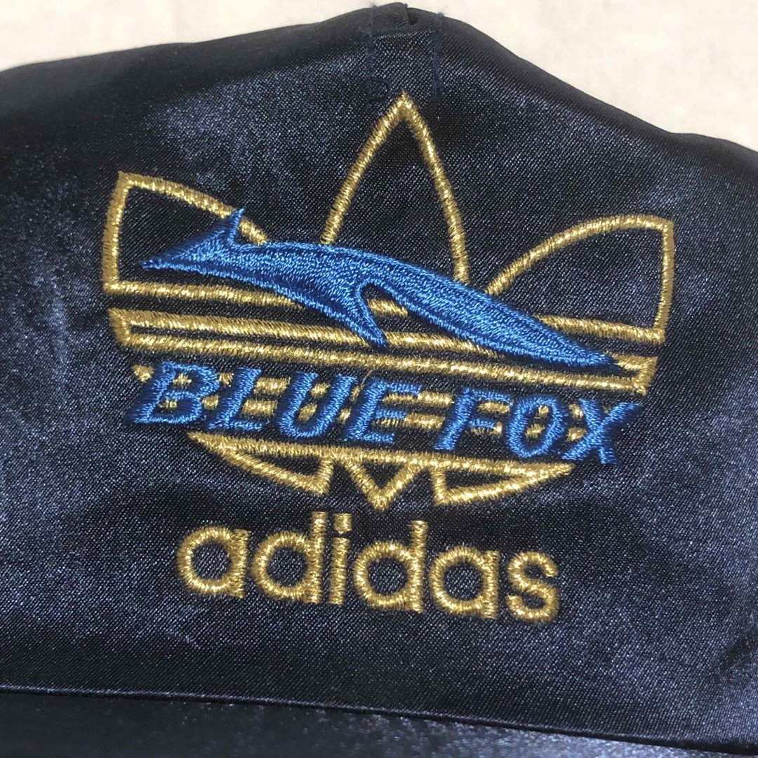 80s 90s adidas blue fox アディダス サテンキャップ 帽子