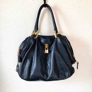 マークジェイコブス(MARC JACOBS)のMARC JACOBS 本革パドロック　スタッズバッグ(ハンドバッグ)