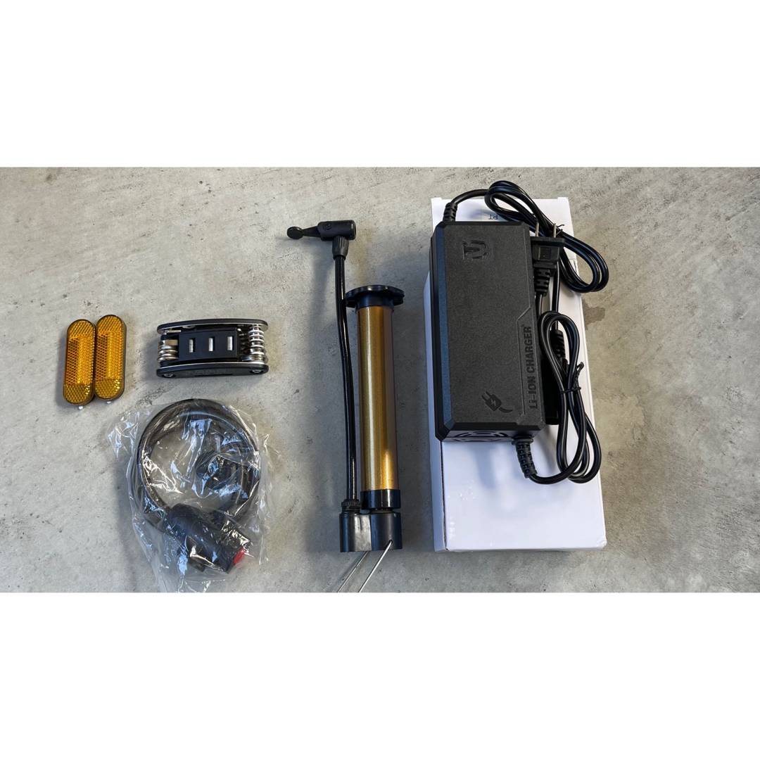 フル電動自転車 48V/6ah アクセル付 カゴ付 ひねちゃモペットの通販 by