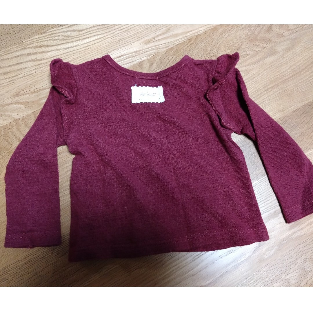 90cm女児　冬物トップス　3枚組 キッズ/ベビー/マタニティのキッズ服女の子用(90cm~)(Tシャツ/カットソー)の商品写真