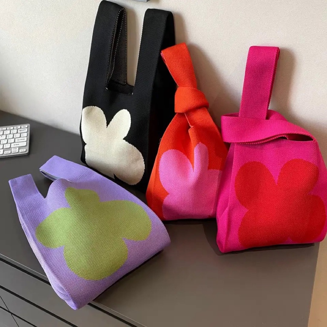 marimekko - 新品 フラワー 花柄 ニットバッグの通販 by