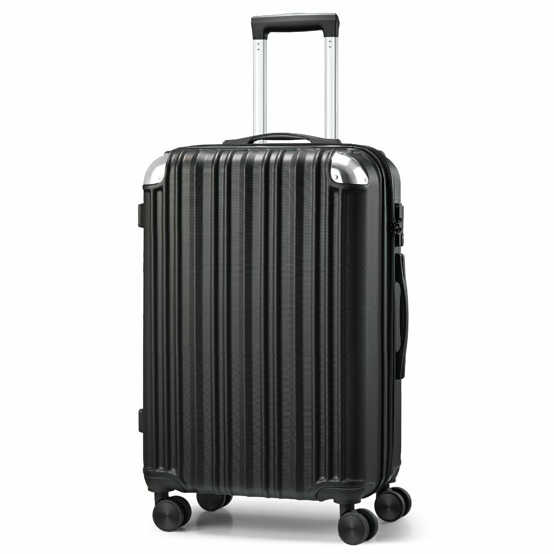 【色: ブラック】[SunnyTour] 拡張機能 スーツケース 機内持ち込み