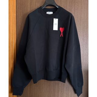 マルタンマルジェラ(Maison Martin Margiela)の黒XXL新品 AMI Paris アミ グラフィック ロゴ スウェット シャツ(スウェット)