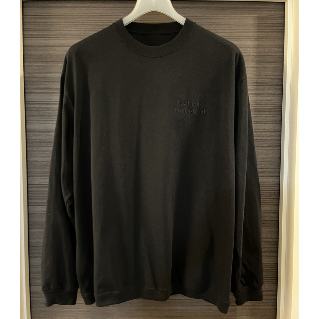 1LDK SELECT - ennoy LONG SLEEVE HEM RIB TEE BLACKの通販 by ...