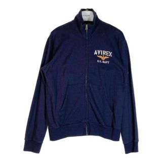 アヴィレックス(AVIREX)の★AVIREX アヴィレックス 6193630 CUT刺繍 ジップ スウェット ZIP SWEAT PARKA ネイビー sizeM(パーカー)