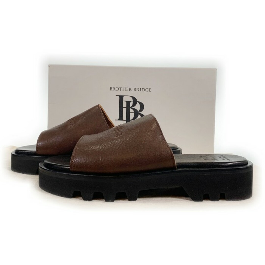 CAPTAINS HELM キャンプテンズヘルム BROTHER BRIDGE ブラザーブリッジ VENEZIA SANDAL レザーサンダル ブラウン sizeL