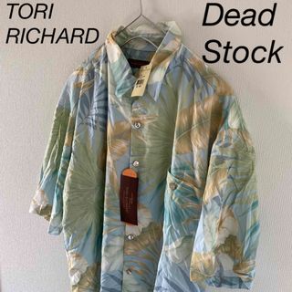 DeadStockToriRichardトリリチャードUSA製半袖アロハシャツL