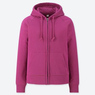 ユニクロ(UNIQLO)のUNIQLO スウェットフルジップパーカ（長袖）3XL 新品未開封　PINK(パーカー)