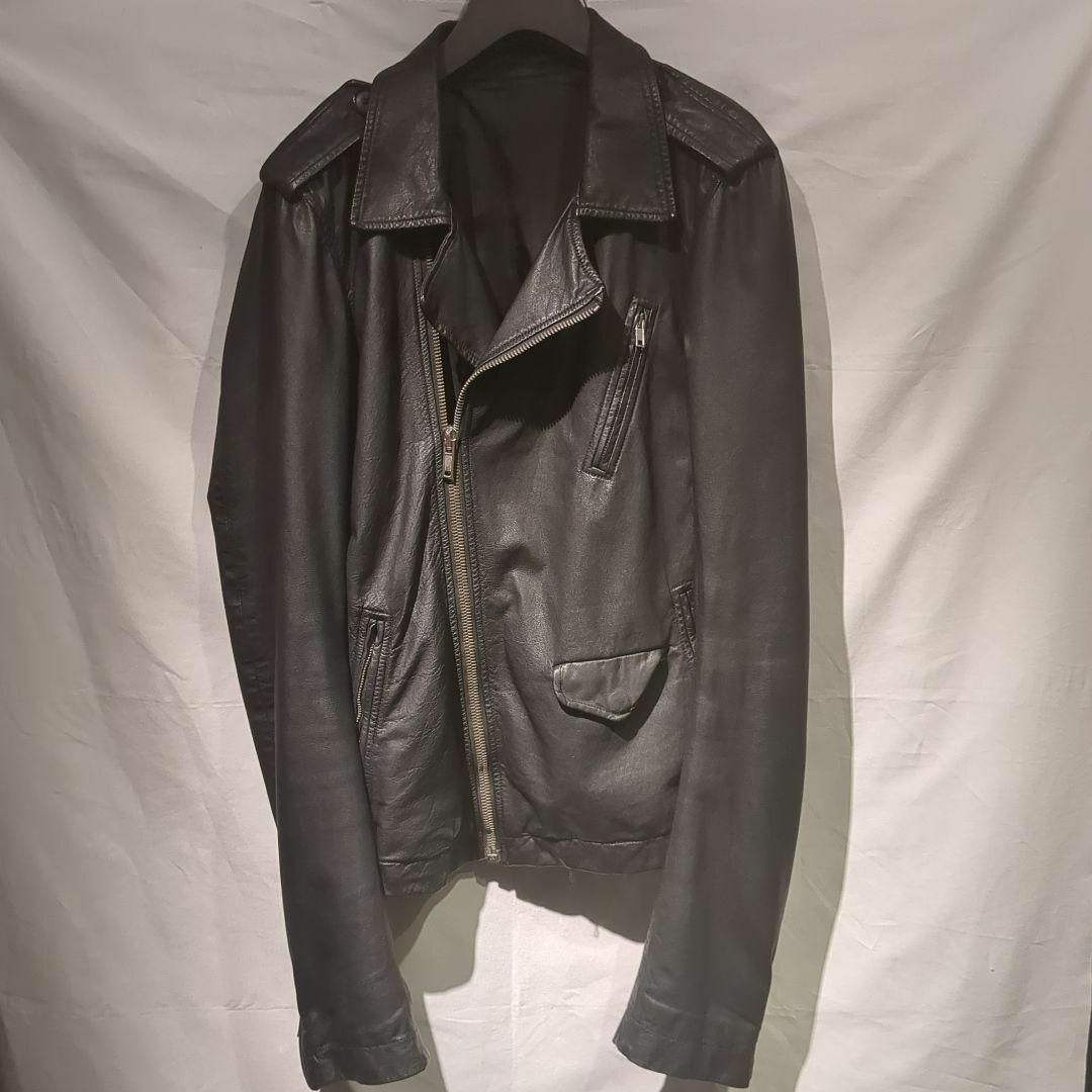 Rick Owens Stooges Rumb Leather Jaket　難有メンズ