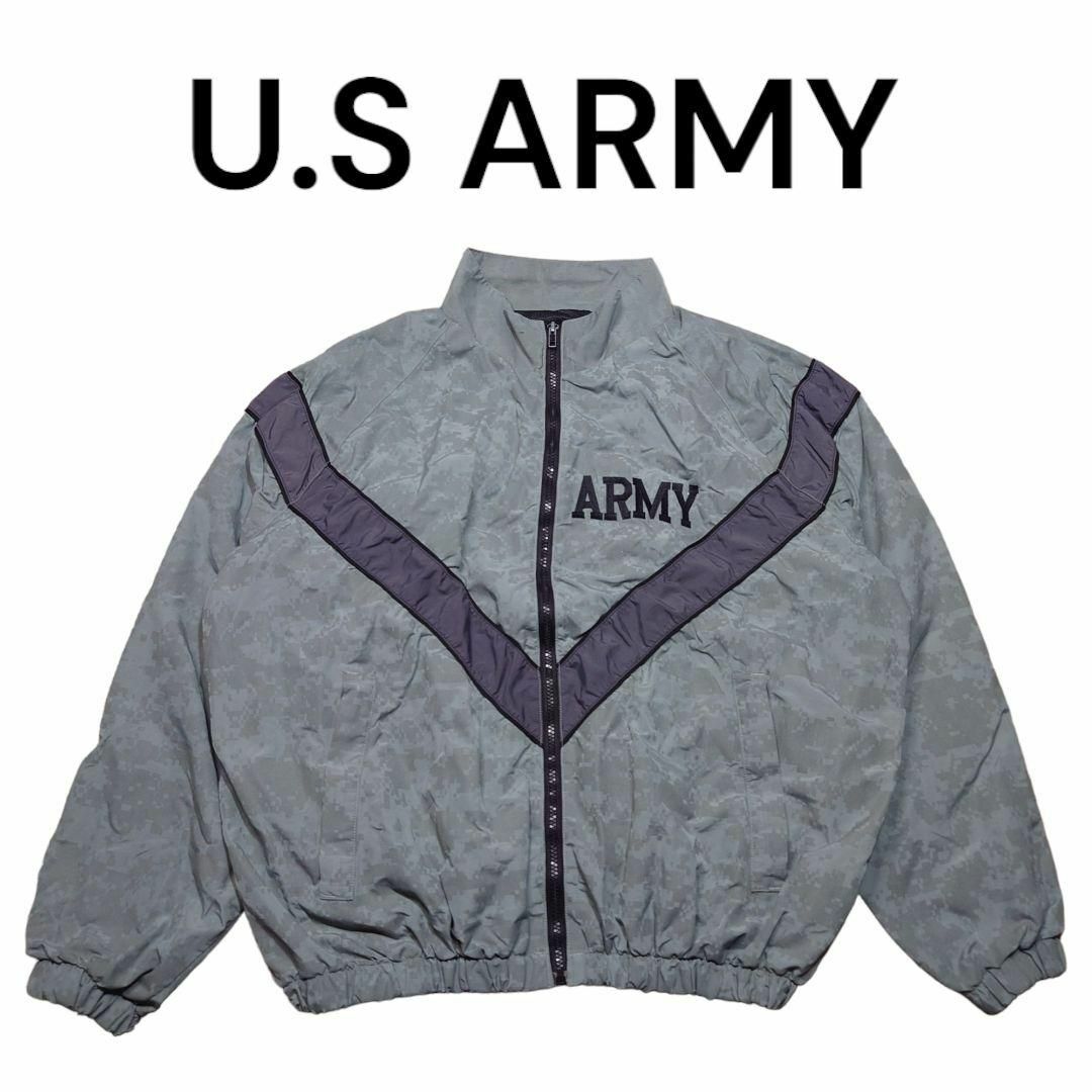 US ARMY　ビッグロゴ刺繍　デジカモ　トレーニングジャケット　ミリタリー