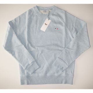 メゾンキツネ(MAISON KITSUNE')のmaison kitsune FOX PATCH  スウェット blue S(スウェット)