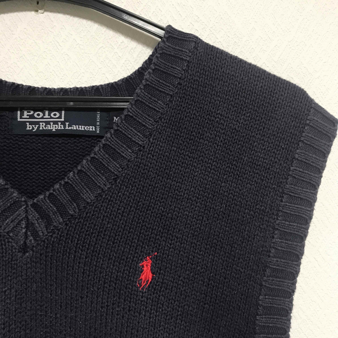 POLO RALPH LAUREN - 90s ポロバイラルフローレン ニットベストの通販