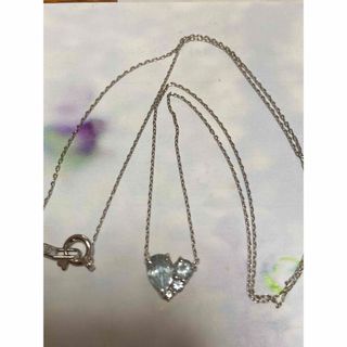 スタージュエリー(STAR JEWELRY)のスタージュエリー ★K18WG・アクアマリン　ハートネックレス(ネックレス)