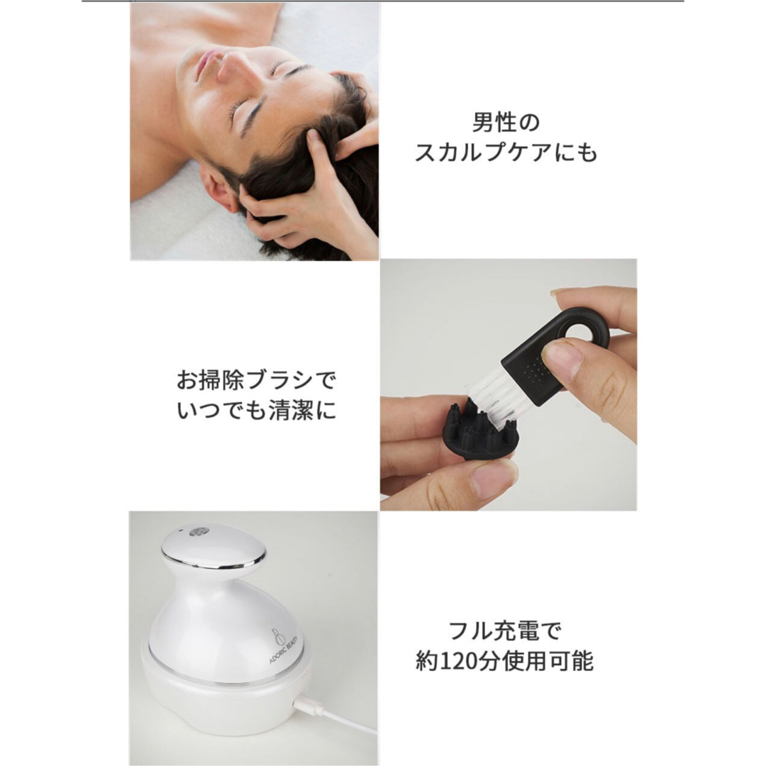 EMSヘッドスパ　LED フェイスケア　防水　ボディケア　電動　プレゼント　新品