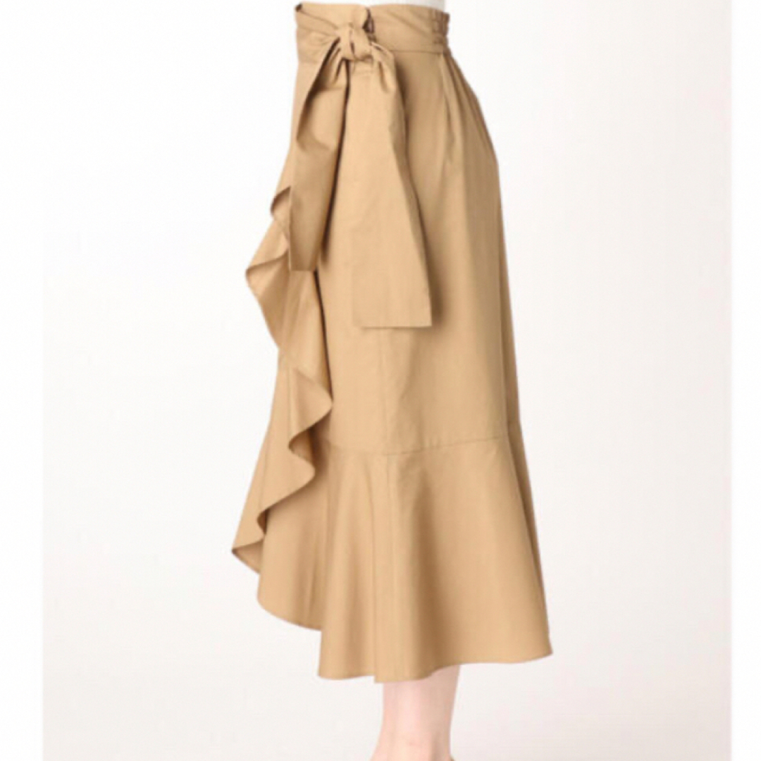 LagunaMoon(ラグナムーン)のbeige frill skirt レディースのスカート(ロングスカート)の商品写真