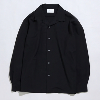 MBローラインオープンカラーシャツ ブラック M(シャツ)