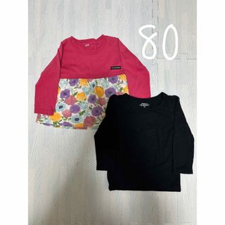 ニシマツヤ(西松屋)の80 トップス2点セット(Ｔシャツ)