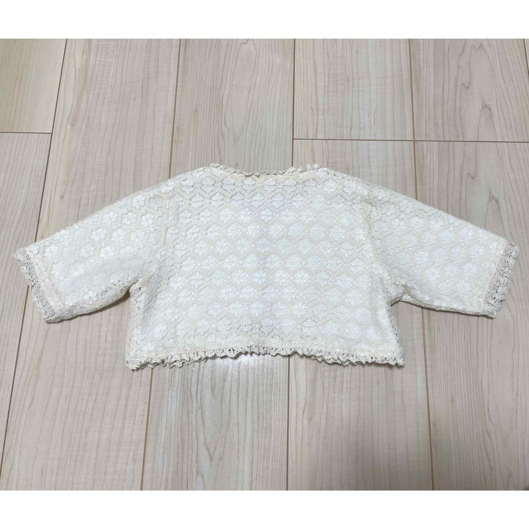 Souris(スーリー)の【美品！】Souris スーリー ボレロ 90cm フォーマル キッズ/ベビー/マタニティのキッズ服女の子用(90cm~)(カーディガン)の商品写真