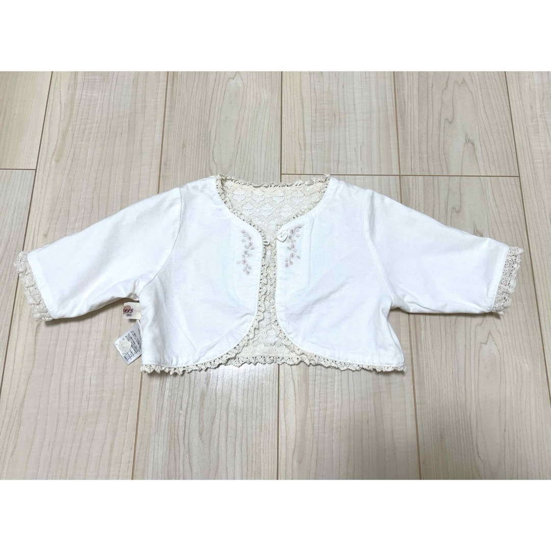 Souris(スーリー)の【美品！】Souris スーリー ボレロ 90cm フォーマル キッズ/ベビー/マタニティのキッズ服女の子用(90cm~)(カーディガン)の商品写真