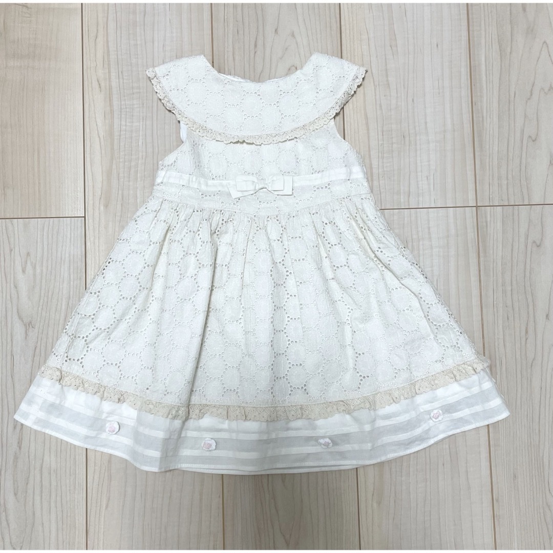 Souris(スーリー)の【美品！】Souris スーリー ワンピース 90cm フォーマル キッズ/ベビー/マタニティのキッズ服女の子用(90cm~)(ワンピース)の商品写真