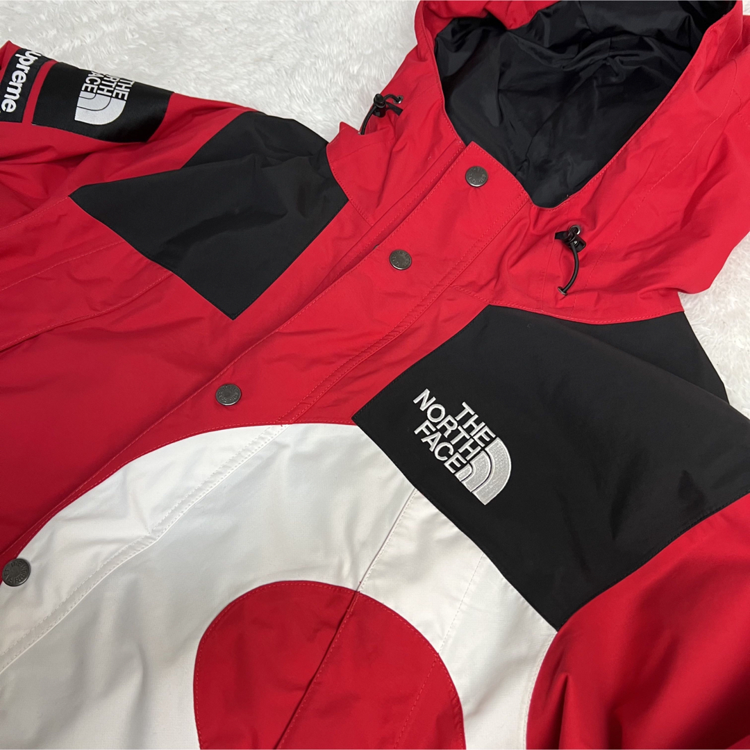 supreme the north face パーカー 赤 M