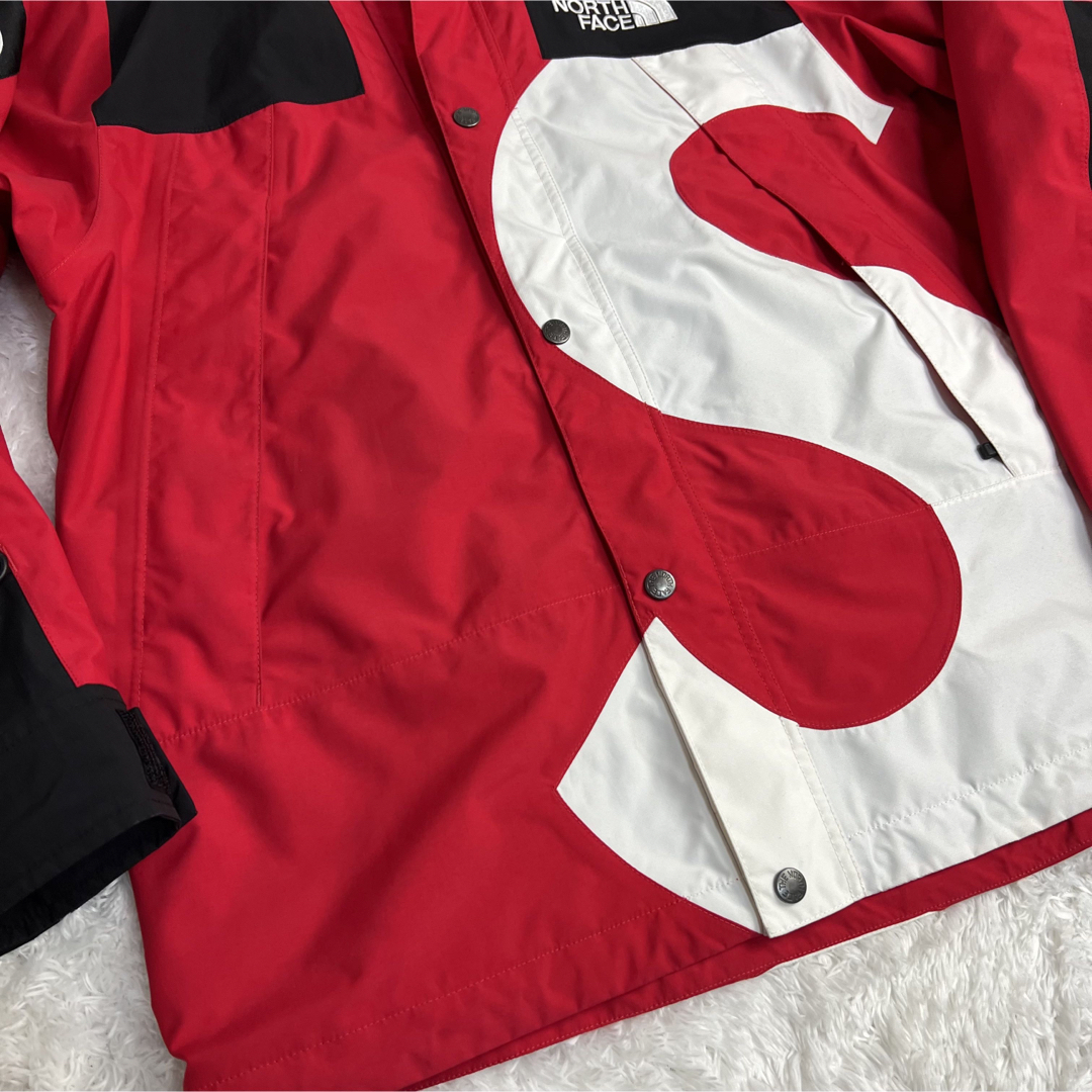 希少　supreme ノースフェイス　S ロゴ　20aw レッド　Mサイズ