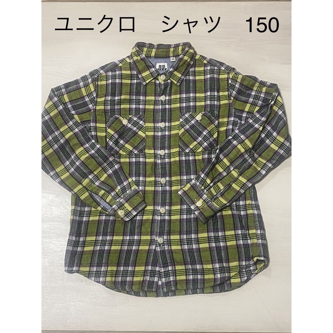 UNIQLO(ユニクロ)のユニクロ　シャツ　150㌢ キッズ/ベビー/マタニティのキッズ服男の子用(90cm~)(ブラウス)の商品写真