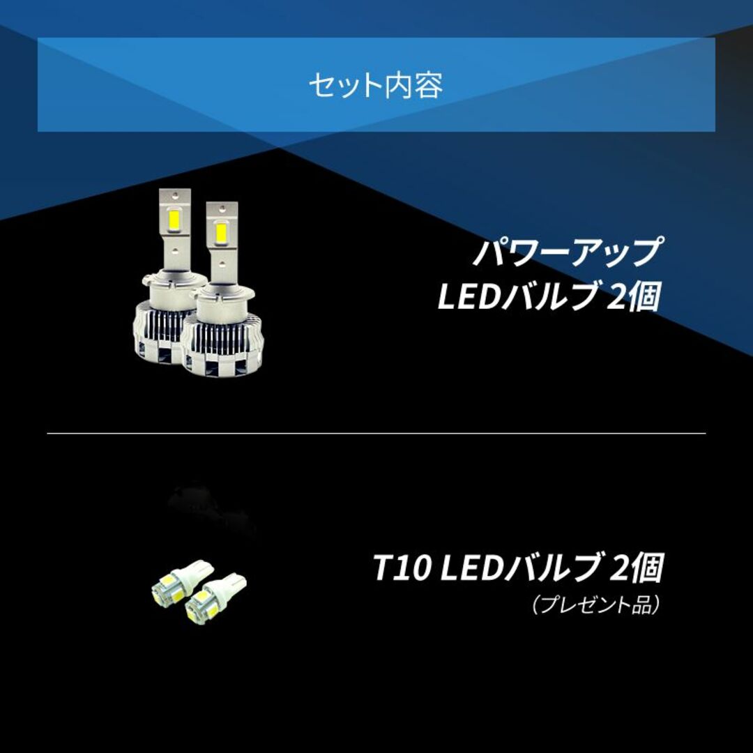 ☆HIDより明るい LEDヘッドライト D2S D2R LED化 パワーアップ