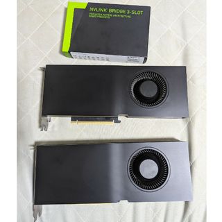 エヌビディア(NVIDIA)のRTX A5000 ＆ NVLINK BRIDGE(PCパーツ)