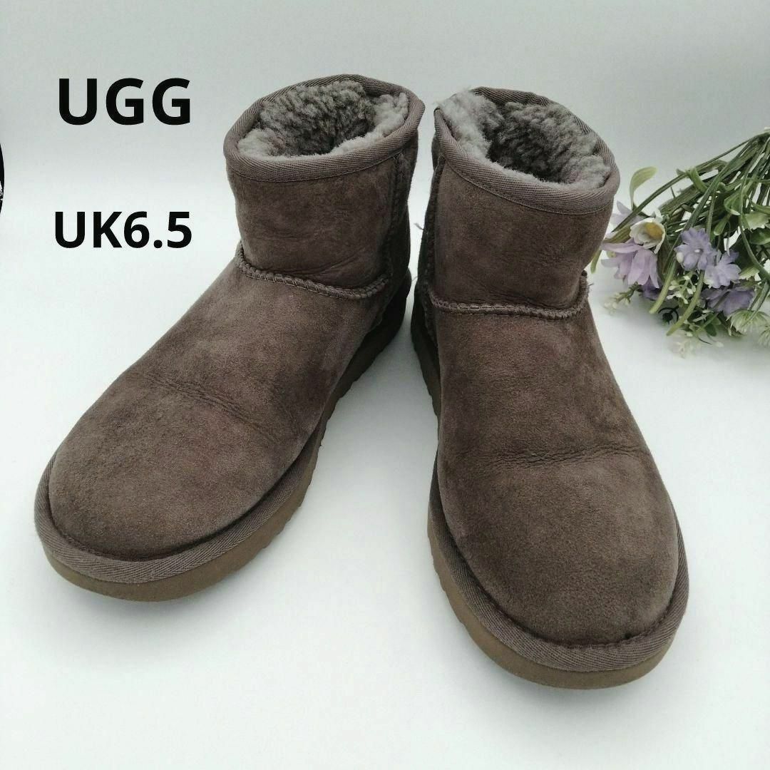 UGG  アグ　スウェード　ムートンブーツ　モカ　UK6.5　25cm