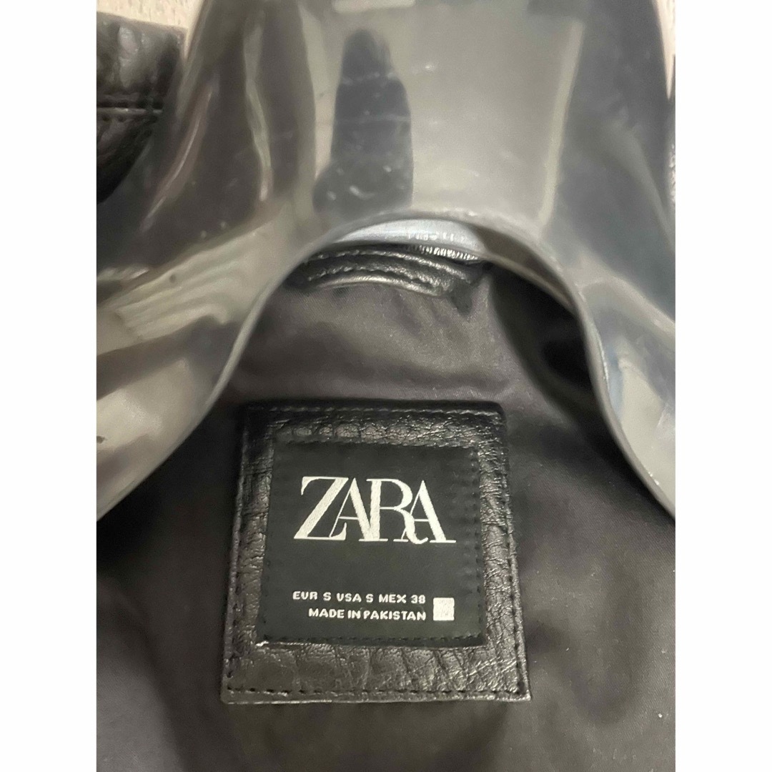 ZARA(ザラ)のレザージャケット　カラーブロック　バッファロー(水牛)革 メンズのジャケット/アウター(レザージャケット)の商品写真