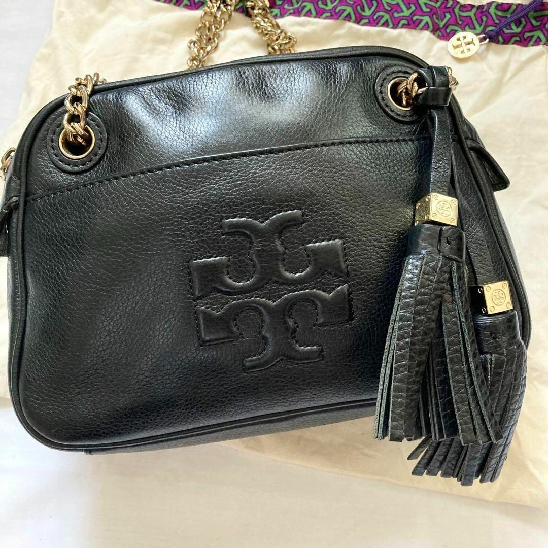 ✨2way✨Tory Burch トリーバーチ ショルダーバッグ 黒 レザー - www