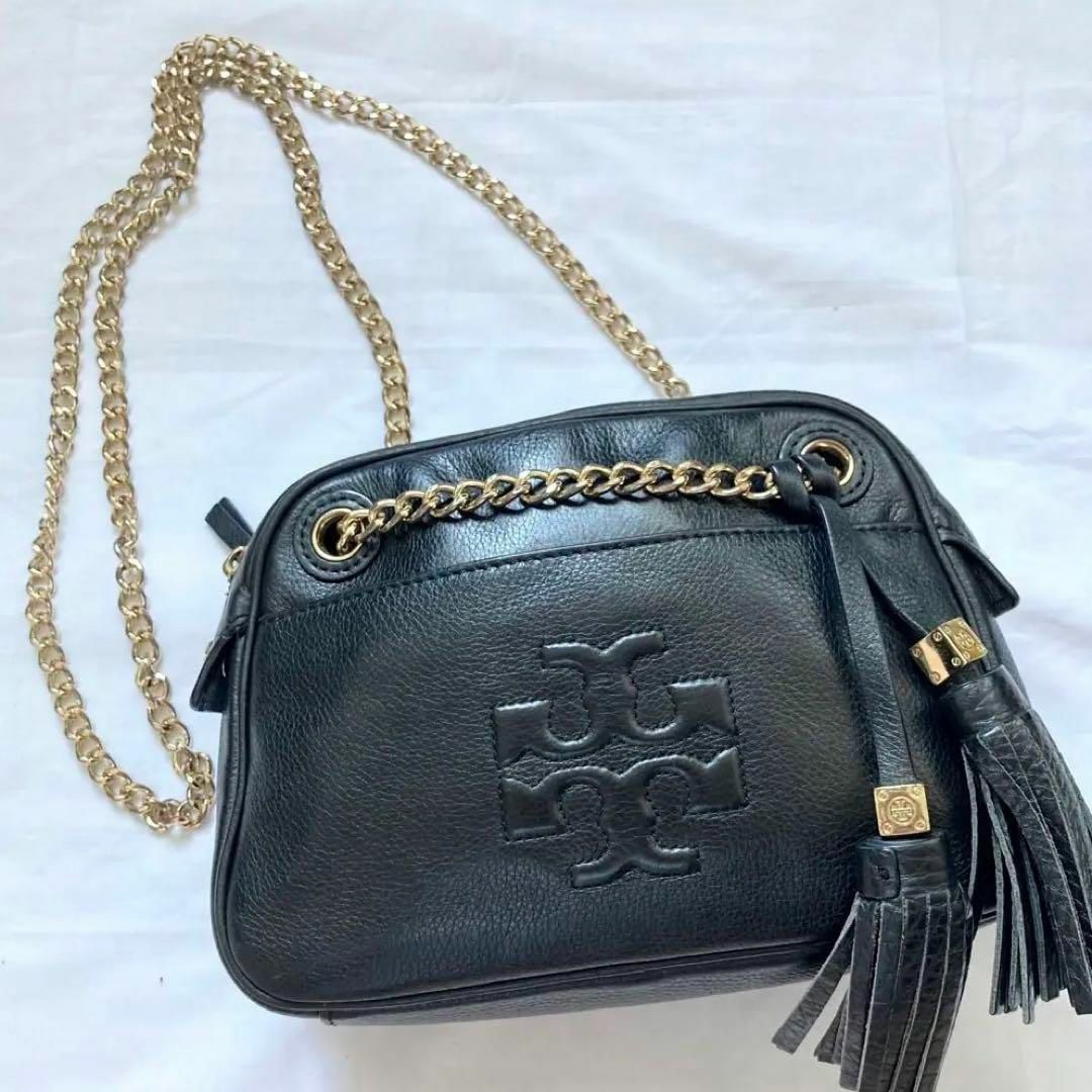 ✨2way✨Tory Burch トリーバーチ ショルダーバッグ 黒 レザー - www