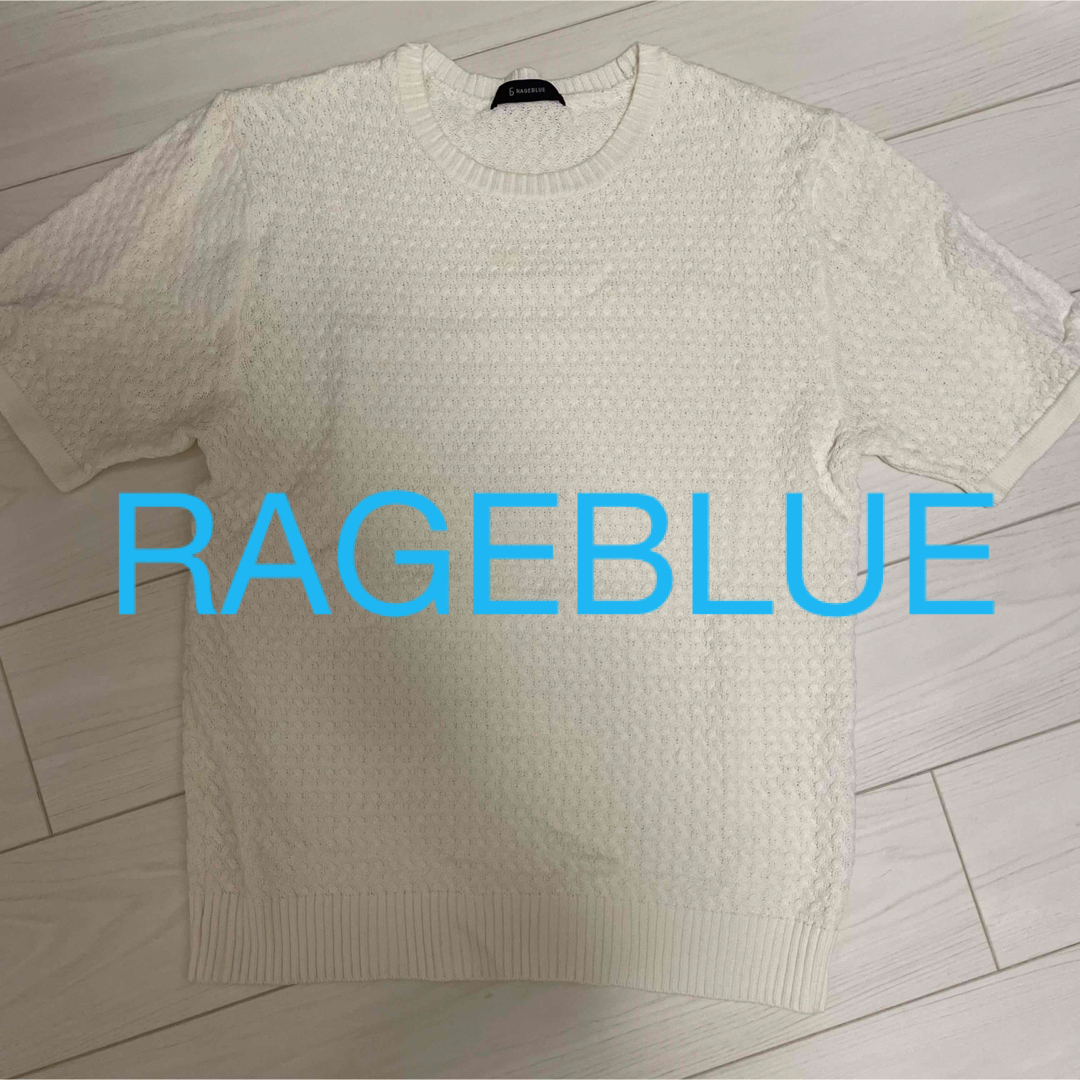 RAGEBLUE(レイジブルー)のRAGEBLUE ／ 半袖ニットトップス メンズのトップス(ニット/セーター)の商品写真