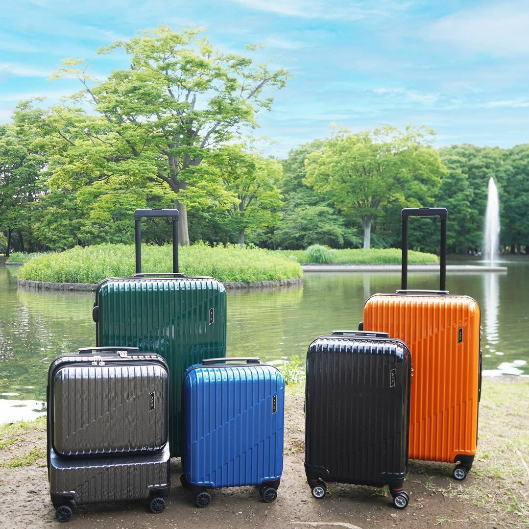 【色: ブルー】[エース] スーツケース キャリーケース キャリーバッグ 大容量