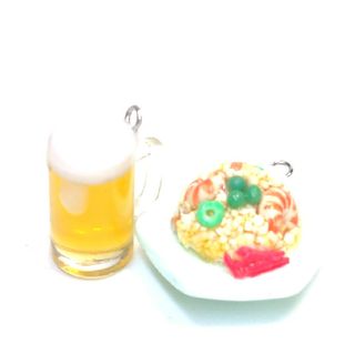 【Mｕさん専用】ジョッキビールと炒飯パーツのみ(ミニチュア)