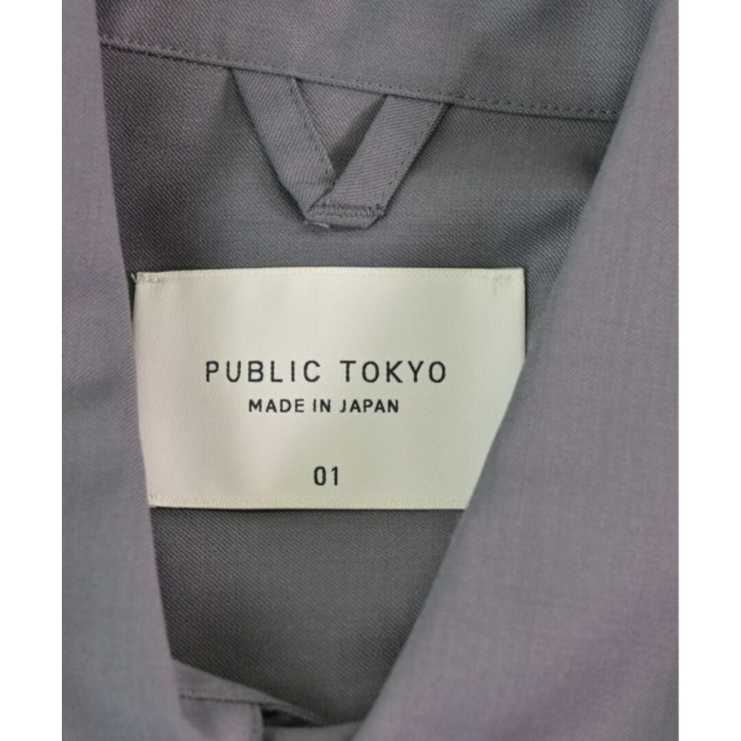 PUBLIC TOKYO カジュアルシャツ 1(S位) グレーなし光沢