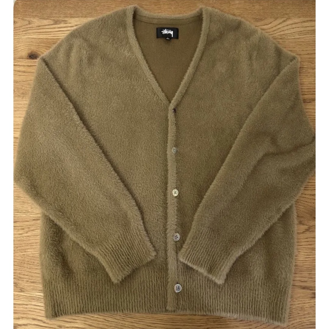 Stussy Shaggy Cardigan サイズL ベージュ(Taupe) | フリマアプリ ラクマ