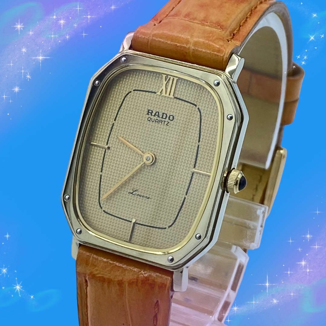 RADO - 《美品 稼動品》 ラドー ルーブル メンズ腕時計 ゴールド文字盤